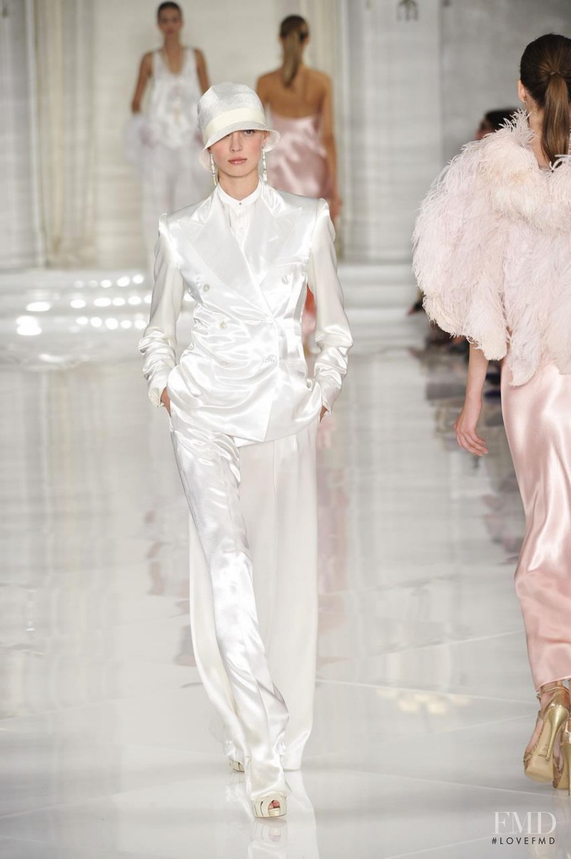 Olga Sherer featured in  the Ralph Lauren Collection fashion show for Spring/Summer 2012