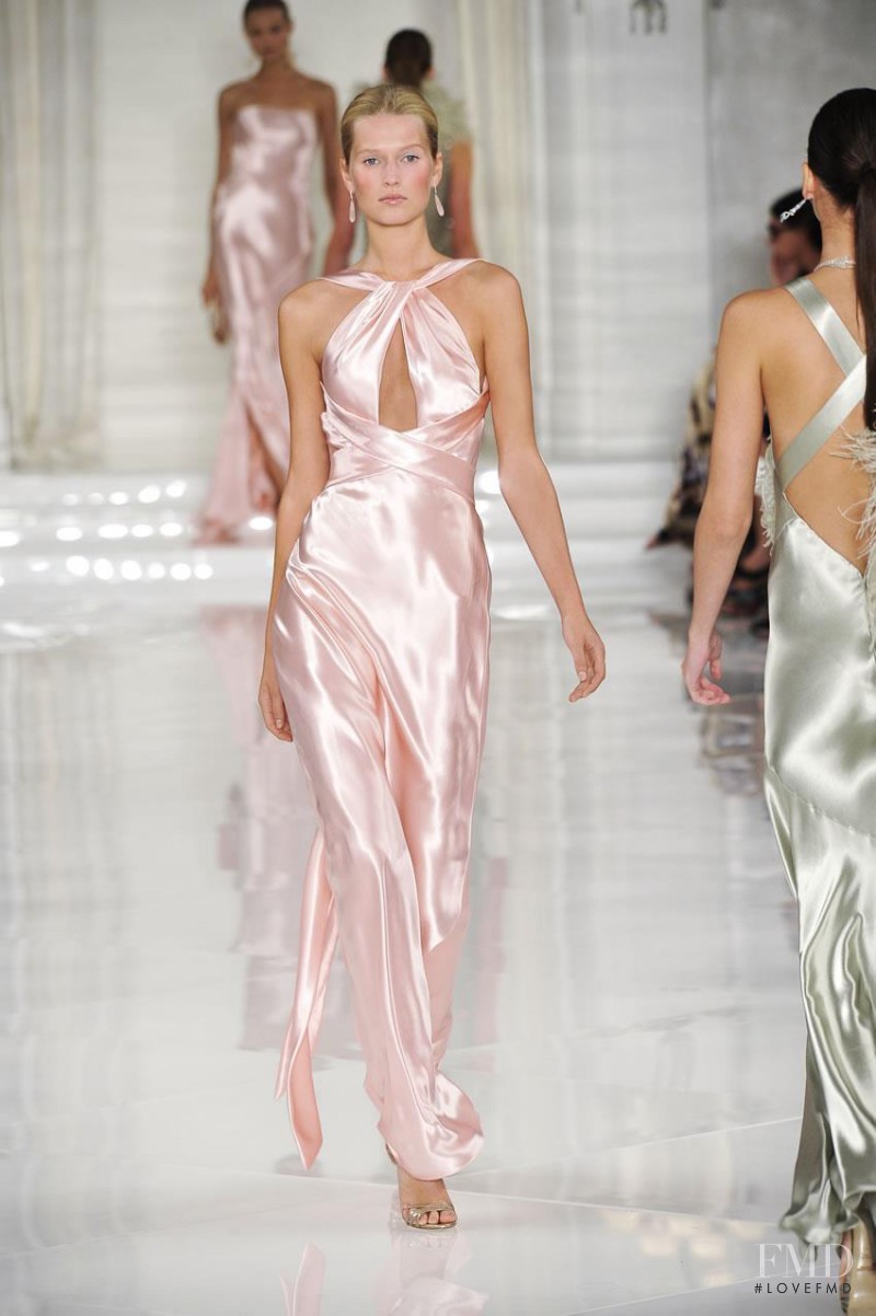 Toni Garrn featured in  the Ralph Lauren Collection fashion show for Spring/Summer 2012