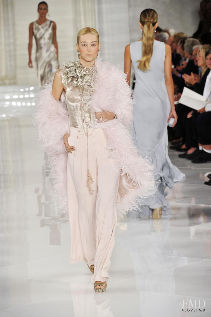 Anastassia Khozissova featured in  the Ralph Lauren Collection fashion show for Spring/Summer 2012