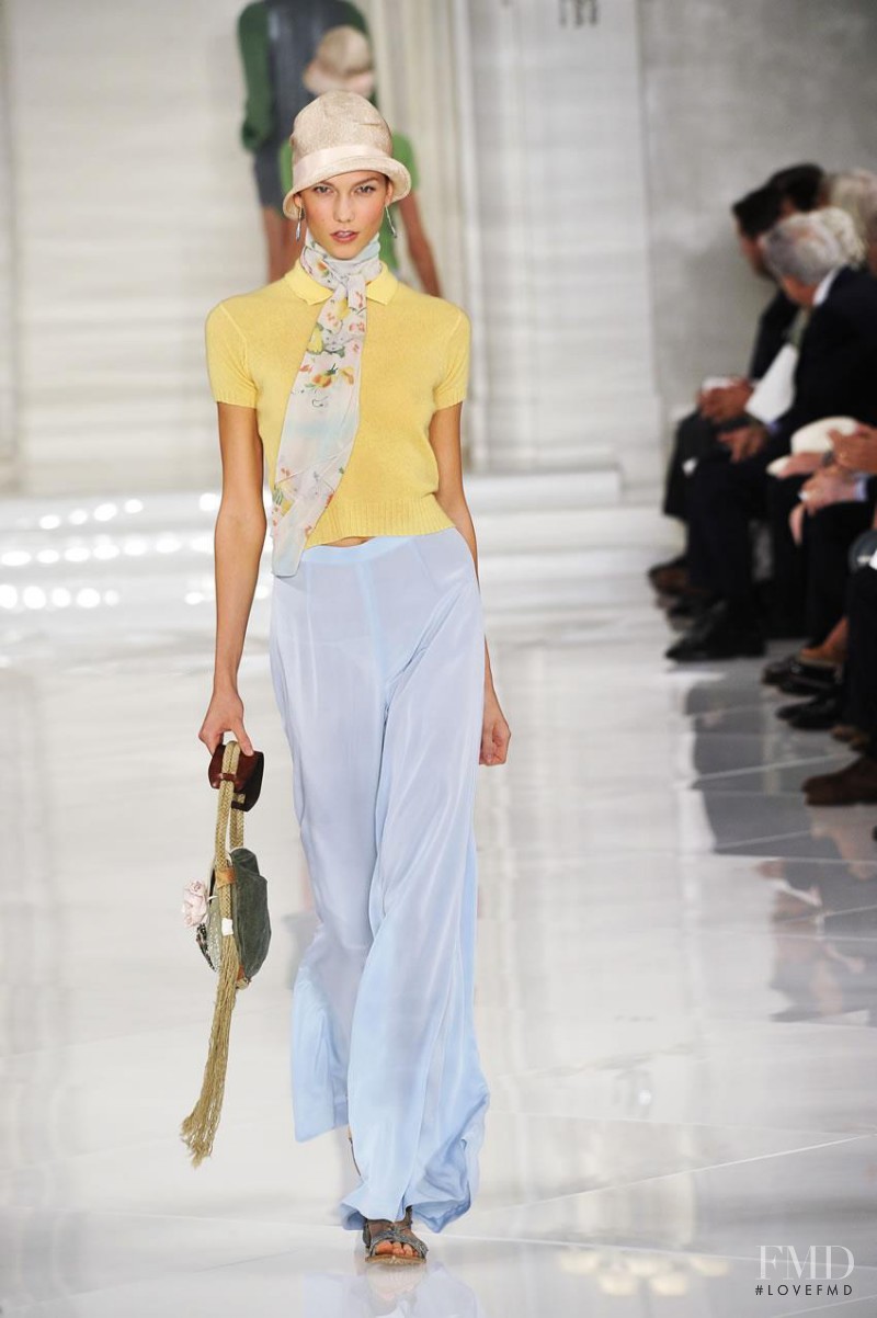 Karlie Kloss featured in  the Ralph Lauren Collection fashion show for Spring/Summer 2012