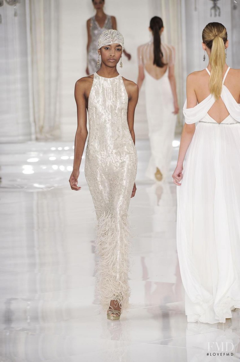 Jourdan Dunn featured in  the Ralph Lauren Collection fashion show for Spring/Summer 2012