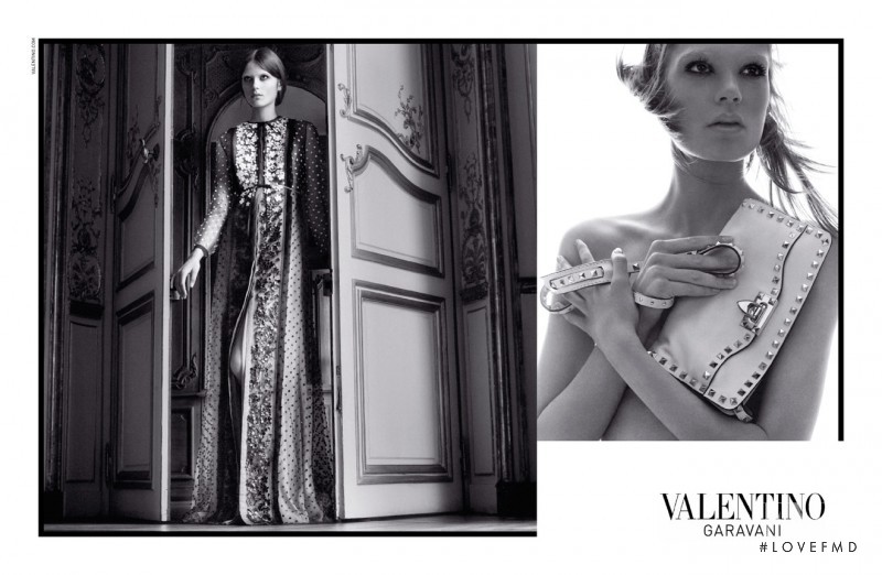 Freja Beha Erichsen featured in  the Valentino advertisement for Spring/Summer 2011