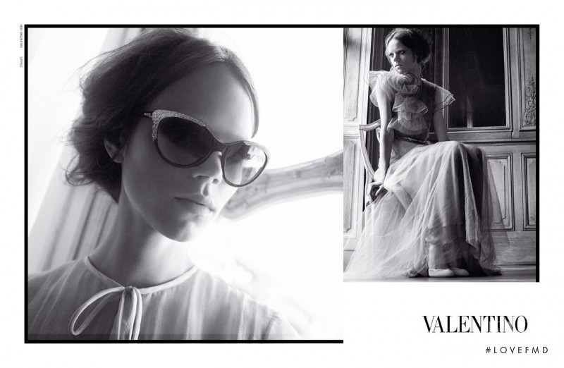 Freja Beha Erichsen featured in  the Valentino advertisement for Spring/Summer 2011