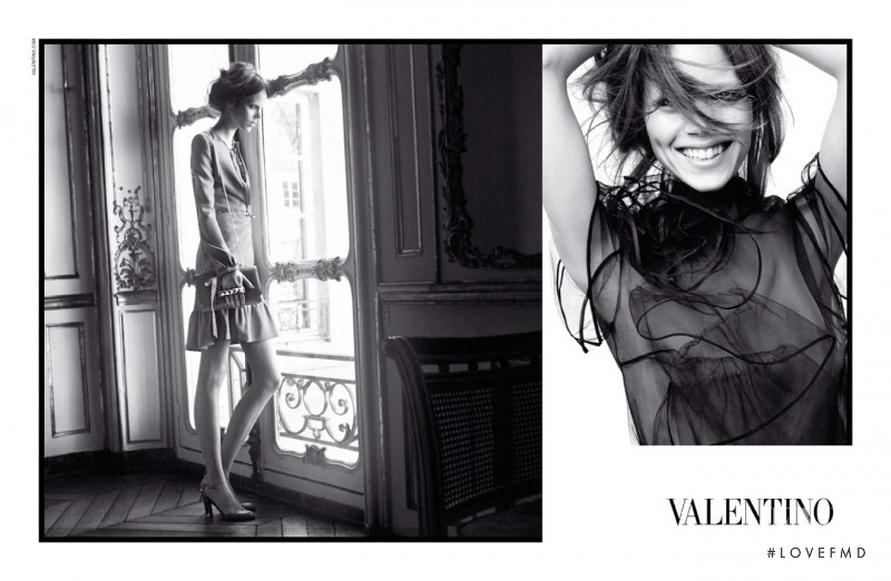 Freja Beha Erichsen featured in  the Valentino advertisement for Spring/Summer 2011