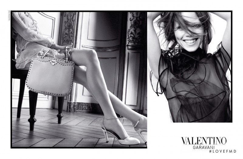 Freja Beha Erichsen featured in  the Valentino advertisement for Spring/Summer 2011
