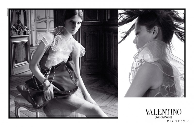 Caroline Brasch Nielsen featured in  the Valentino advertisement for Spring/Summer 2011