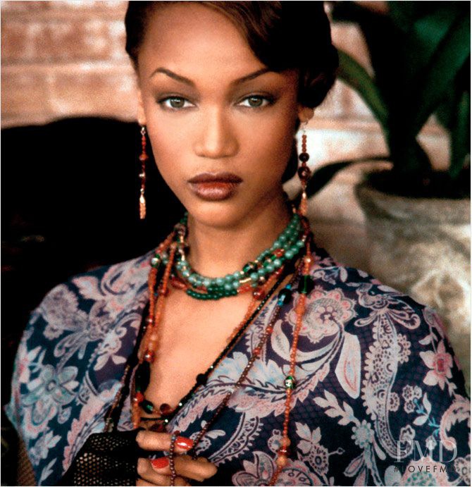 Tyra Banks featured in  the Ralph Lauren catalogue for Fall 2011