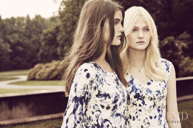 Frederikke Olesen featured in  the Jigsaw advertisement for Spring/Summer 2014