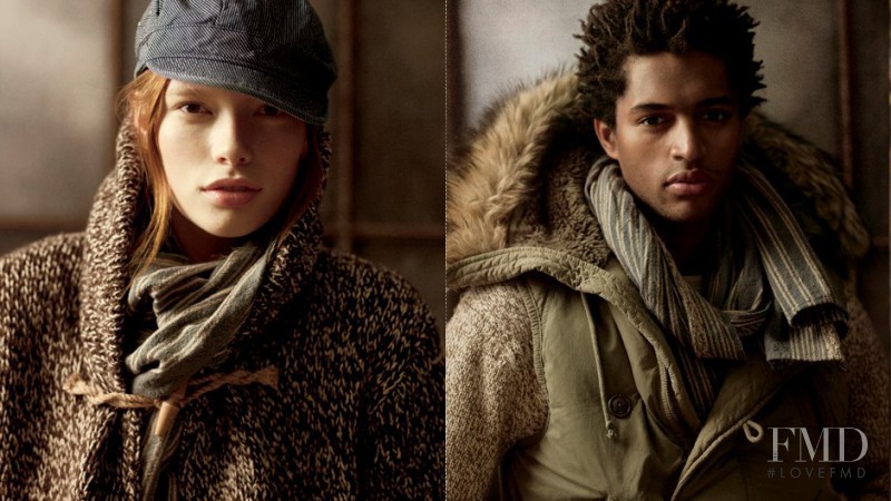 Julia Hafstrom featured in  the Denim & Supply Ralph Lauren catalogue for Autumn/Winter 2011