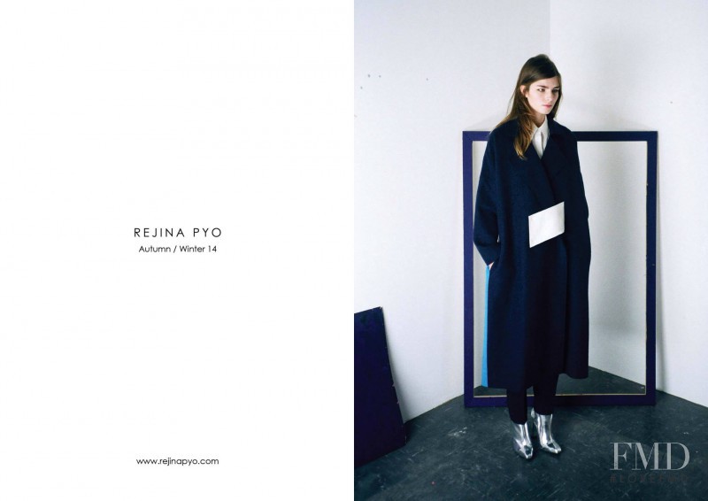 Gaby Loader featured in  the Rejina Pyo lookbook for Autumn/Winter 2014