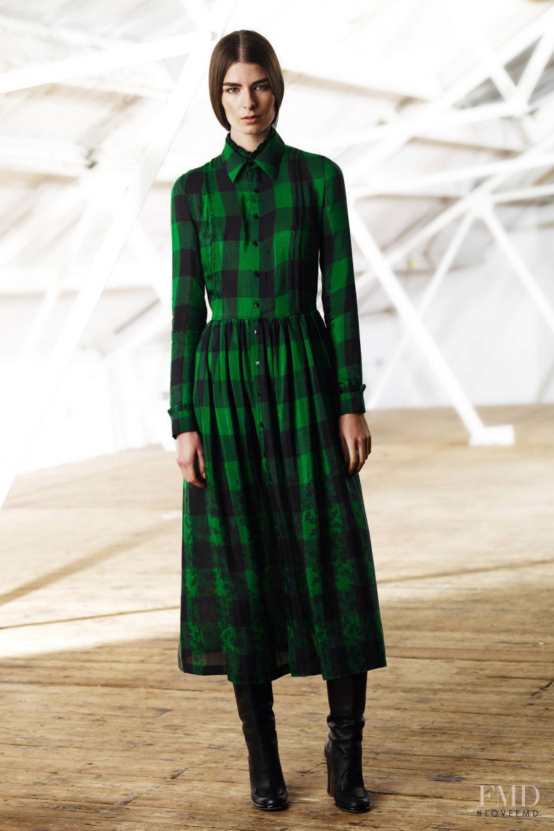 Gaby Loader featured in  the Preen Line fashion show for Autumn/Winter 2014