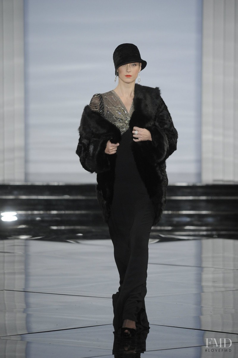 Anastassia Khozissova featured in  the Ralph Lauren Collection fashion show for Autumn/Winter 2011