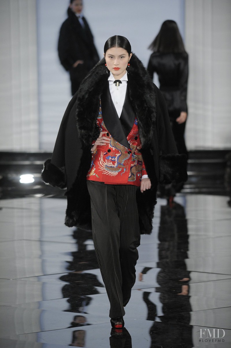 Sui He featured in  the Ralph Lauren Collection fashion show for Autumn/Winter 2011