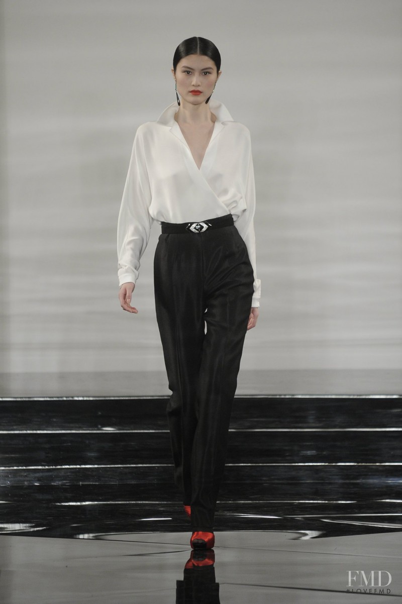 Sui He featured in  the Ralph Lauren Collection fashion show for Autumn/Winter 2011