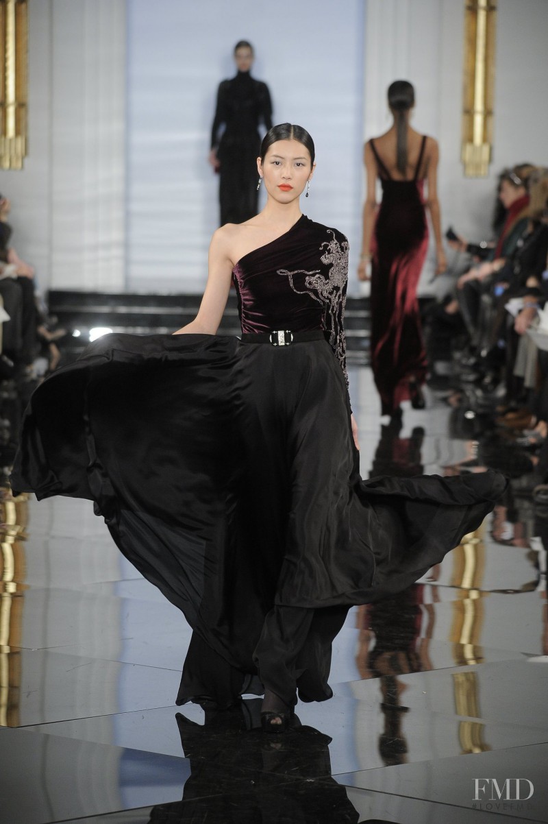 Liu Wen featured in  the Ralph Lauren Collection fashion show for Autumn/Winter 2011