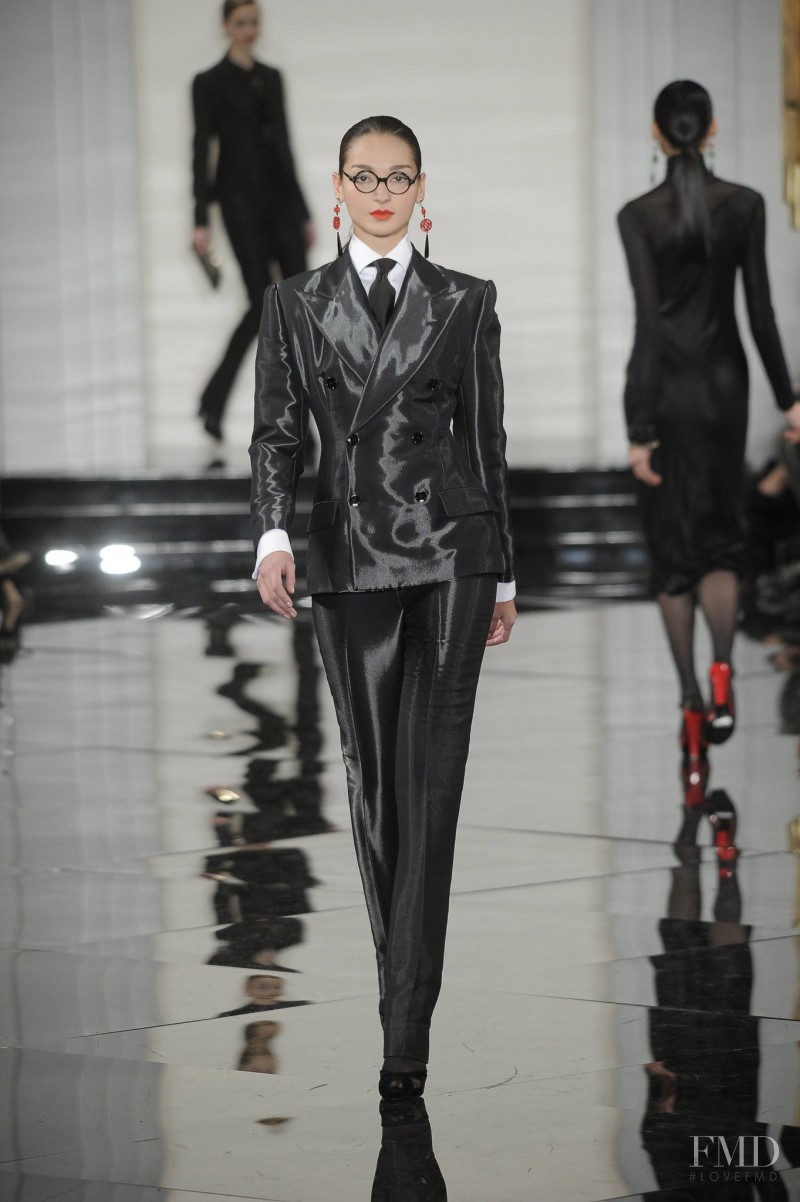 Bruna Tenório featured in  the Ralph Lauren Collection fashion show for Autumn/Winter 2011