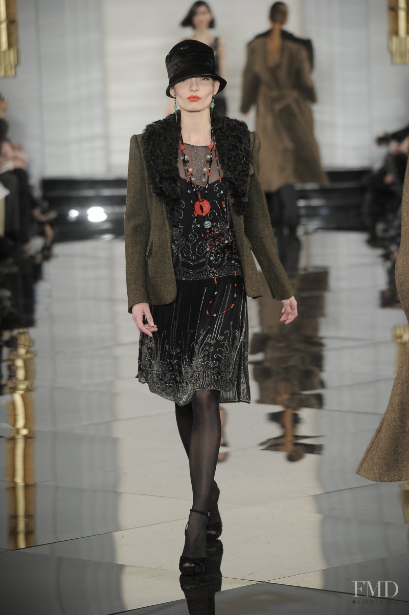 Carola Remer featured in  the Ralph Lauren Collection fashion show for Autumn/Winter 2011