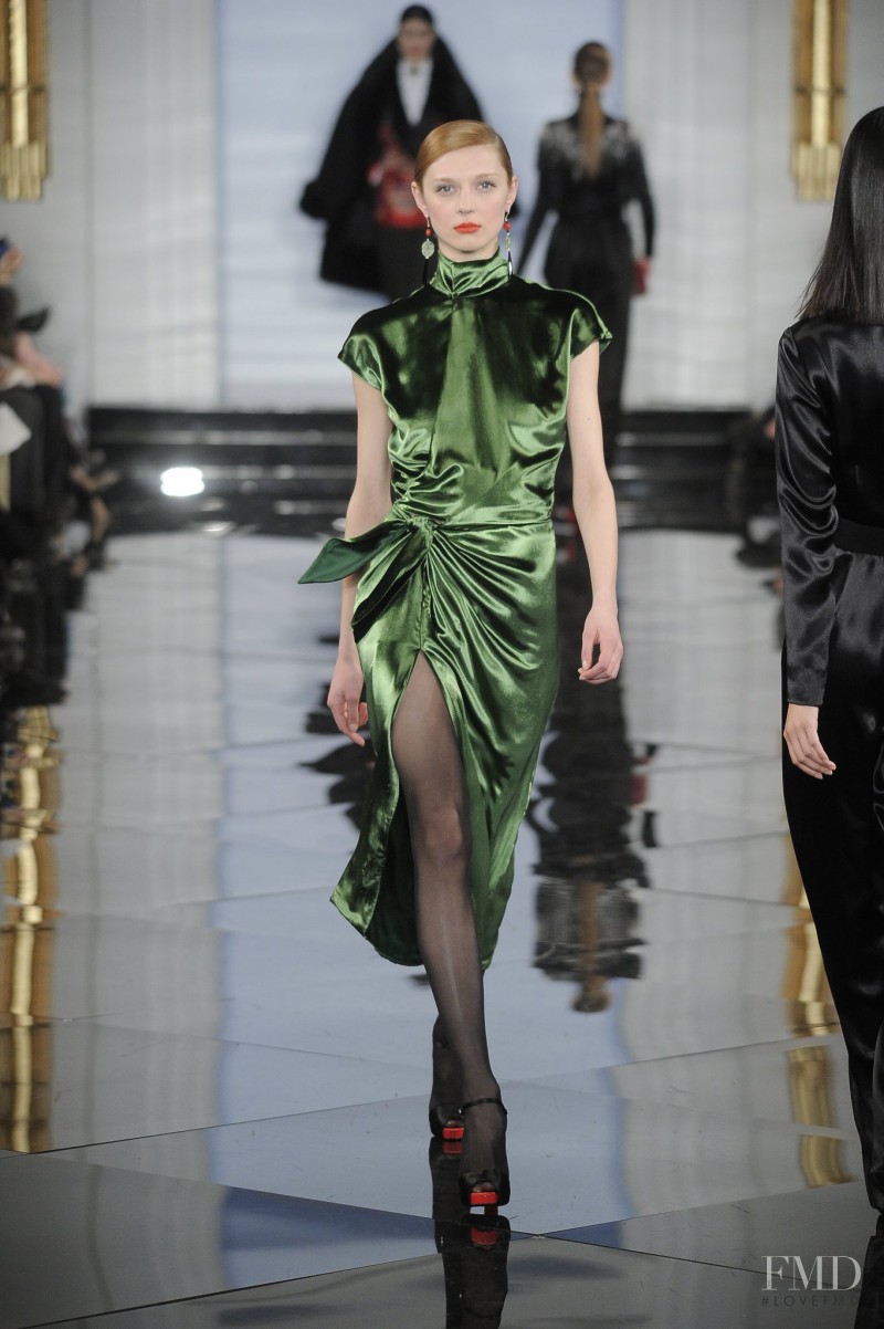 Olga Sherer featured in  the Ralph Lauren Collection fashion show for Autumn/Winter 2011