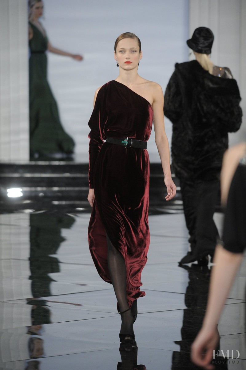 Karmen Pedaru featured in  the Ralph Lauren Collection fashion show for Autumn/Winter 2011