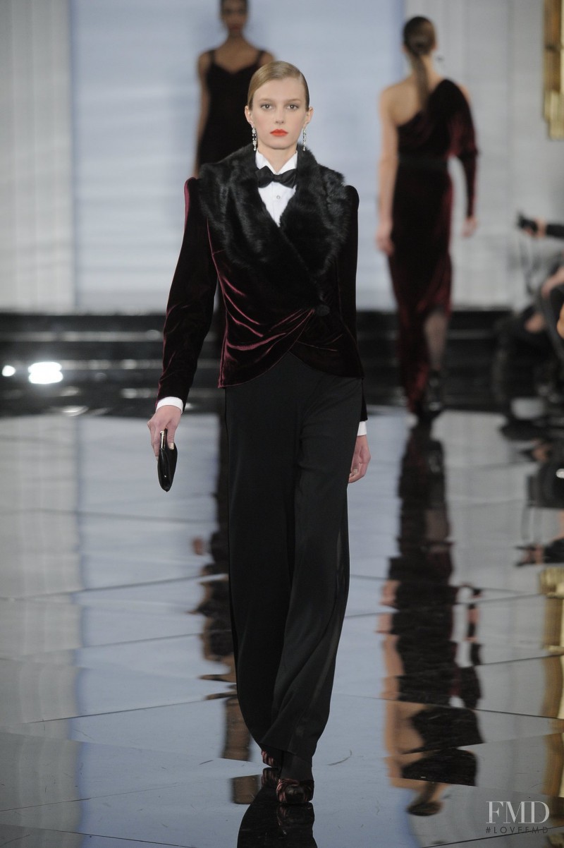Sigrid Agren featured in  the Ralph Lauren Collection fashion show for Autumn/Winter 2011