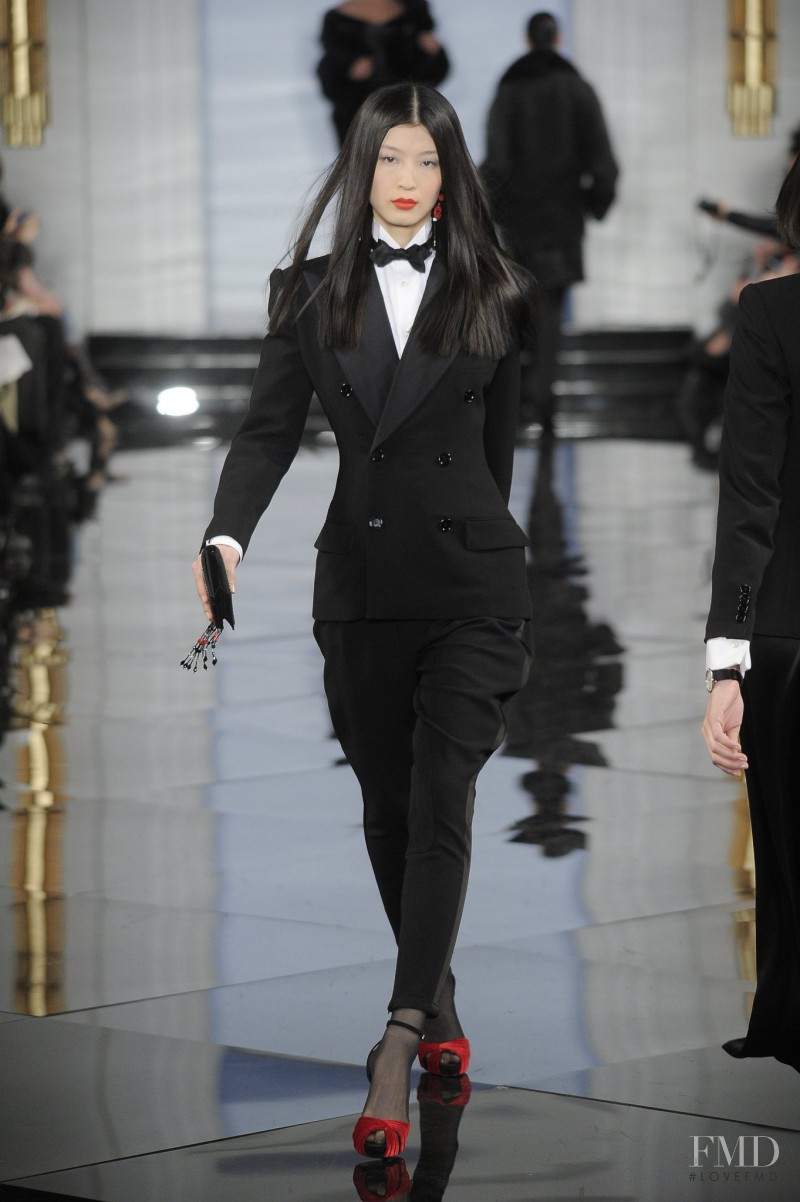 Jing Ma featured in  the Ralph Lauren Collection fashion show for Autumn/Winter 2011