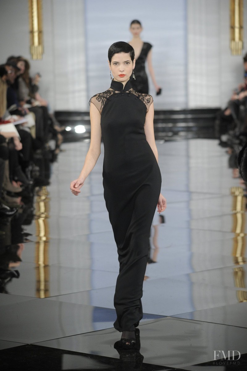 Hanaa Ben Abdesslem featured in  the Ralph Lauren Collection fashion show for Autumn/Winter 2011