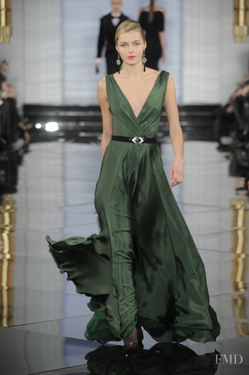 Valentina Zelyaeva featured in  the Ralph Lauren Collection fashion show for Autumn/Winter 2011