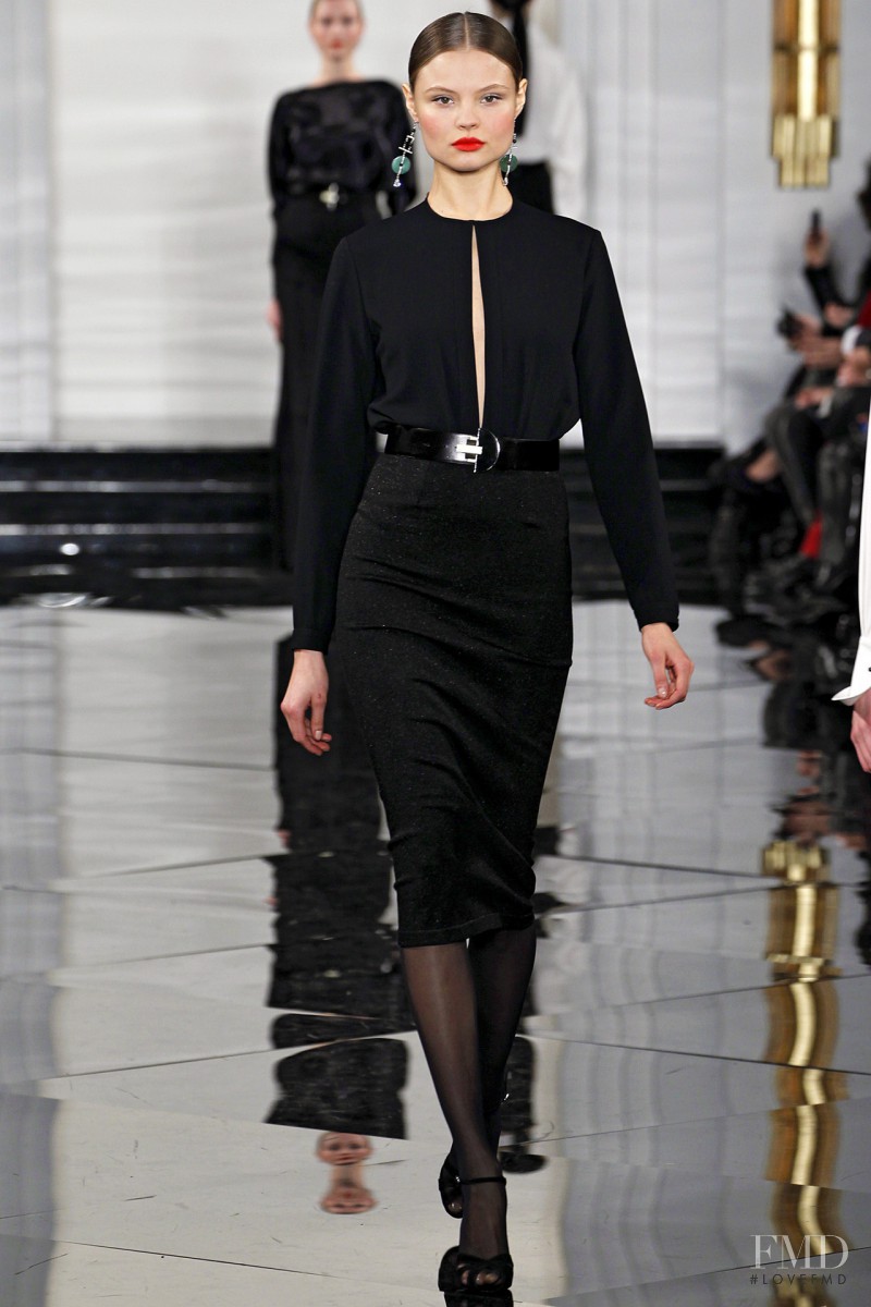Magdalena Frackowiak featured in  the Ralph Lauren Collection fashion show for Autumn/Winter 2011