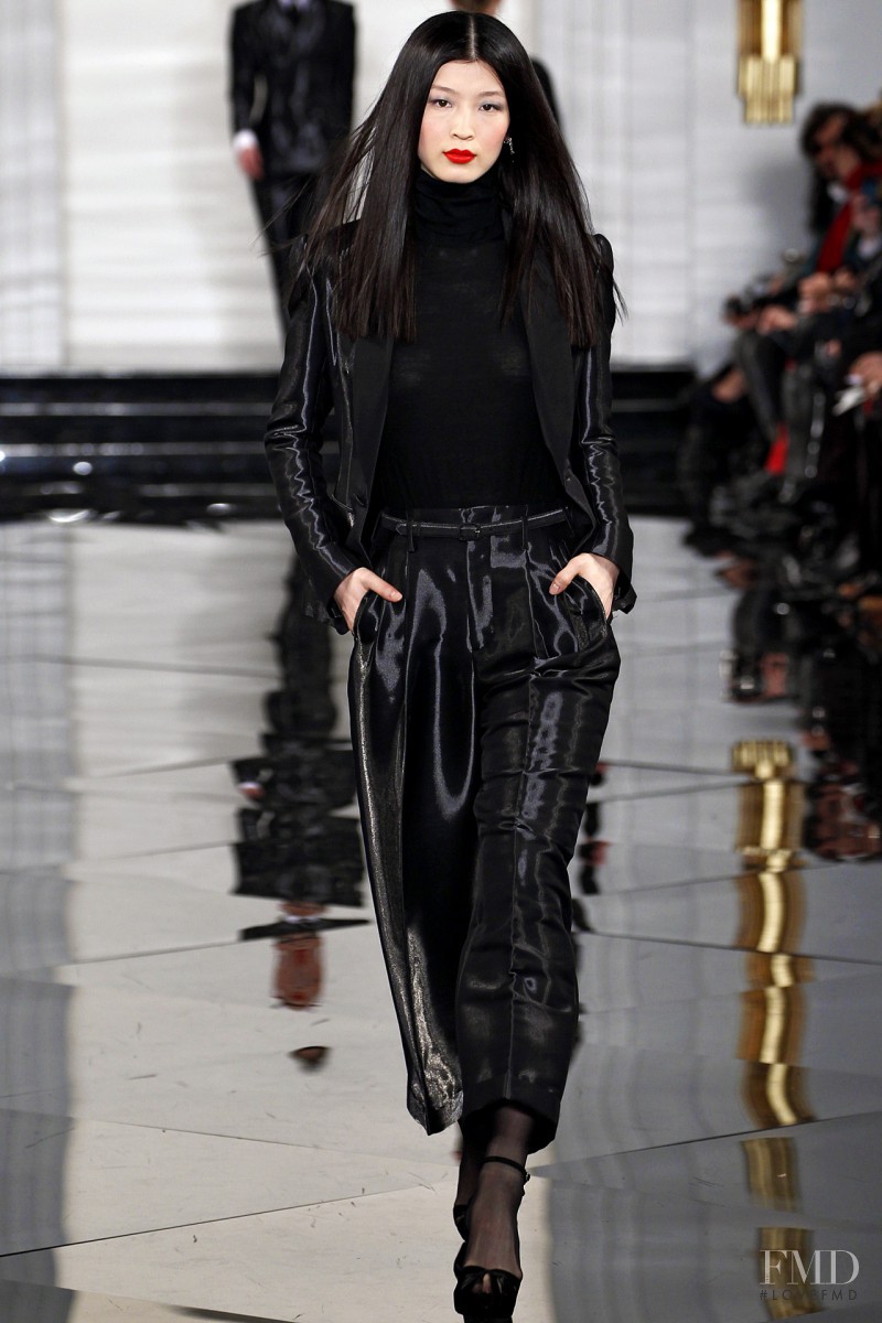 Jing Ma featured in  the Ralph Lauren Collection fashion show for Autumn/Winter 2011
