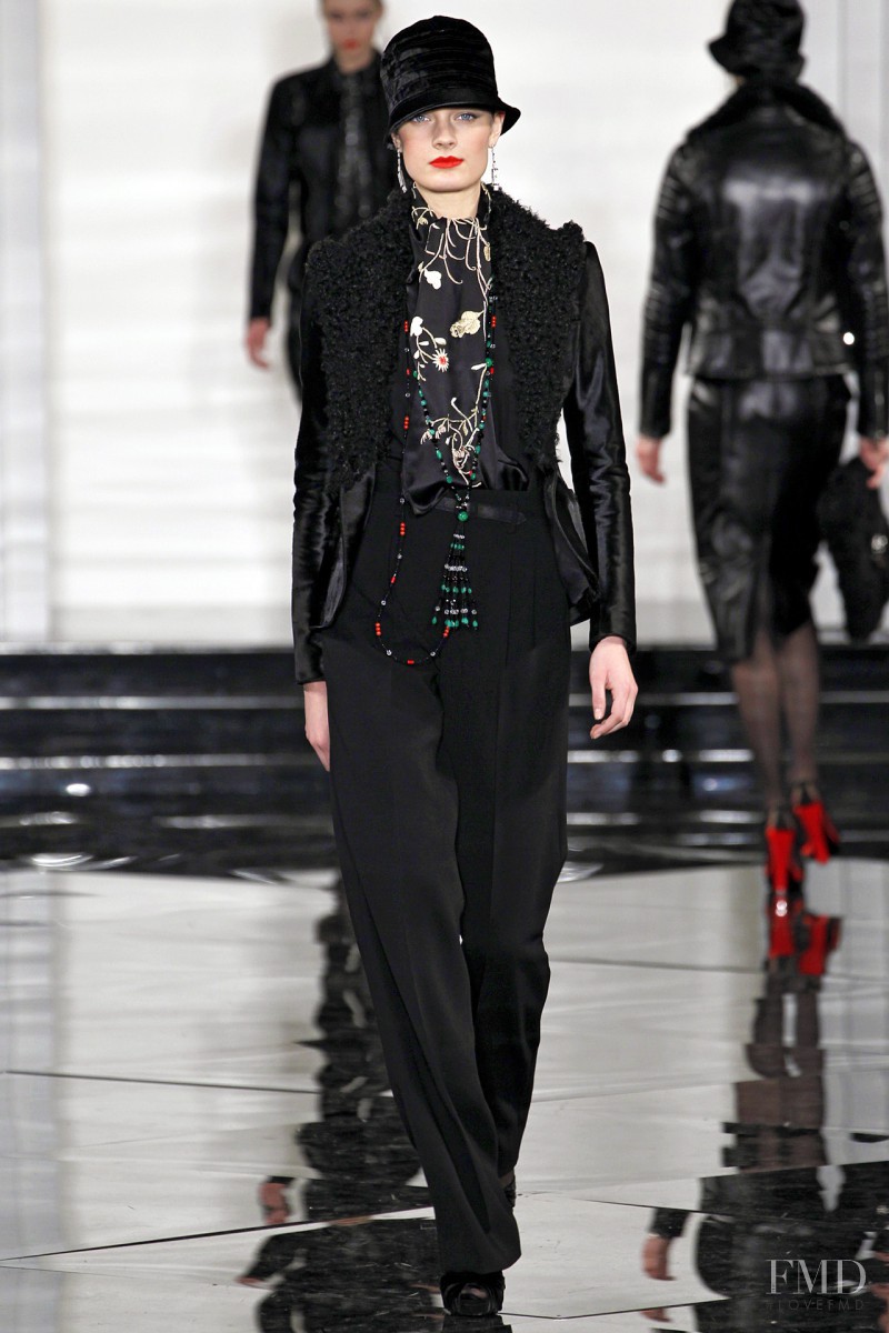 Constance Jablonski featured in  the Ralph Lauren Collection fashion show for Autumn/Winter 2011