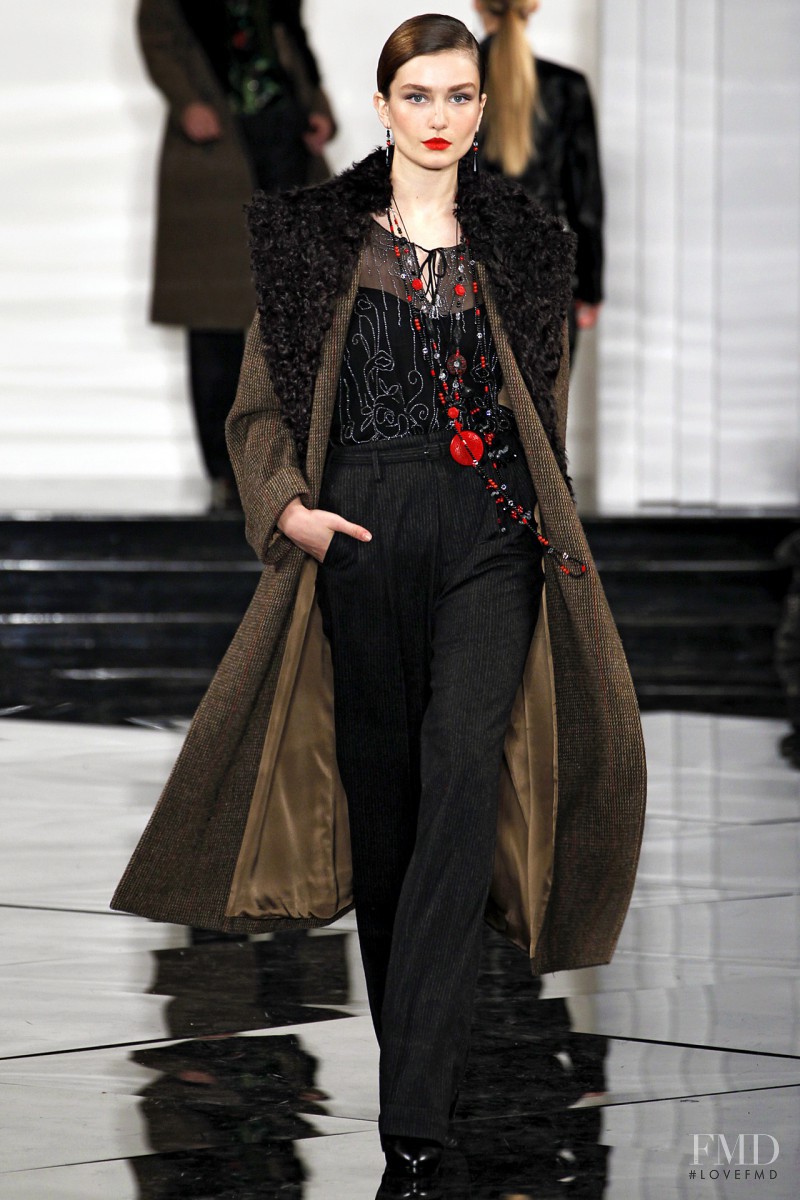 Andreea Diaconu featured in  the Ralph Lauren Collection fashion show for Autumn/Winter 2011