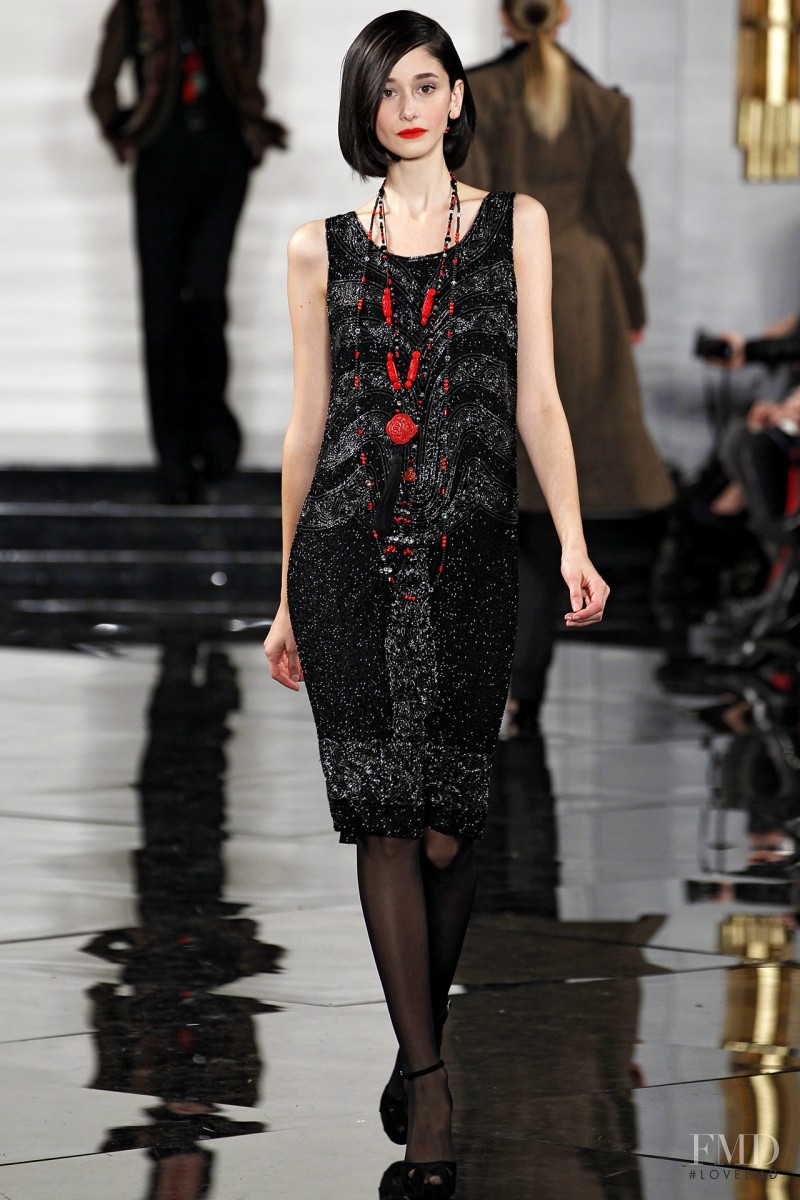 Cecilia Méndez featured in  the Ralph Lauren Collection fashion show for Autumn/Winter 2011