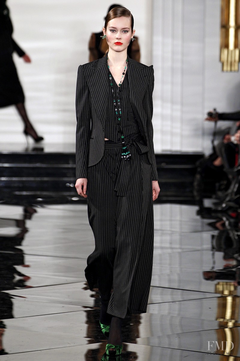 Monika Jagaciak featured in  the Ralph Lauren Collection fashion show for Autumn/Winter 2011