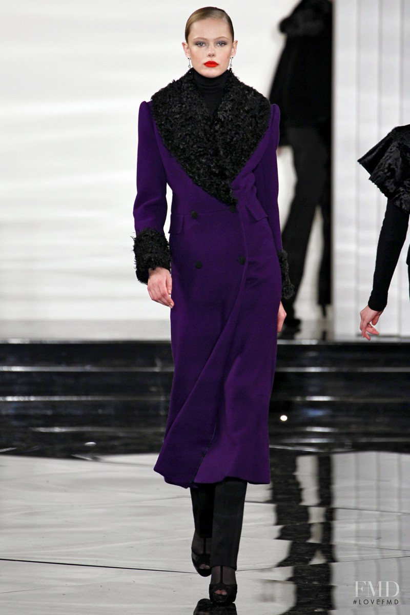 Frida Gustavsson featured in  the Ralph Lauren Collection fashion show for Autumn/Winter 2011