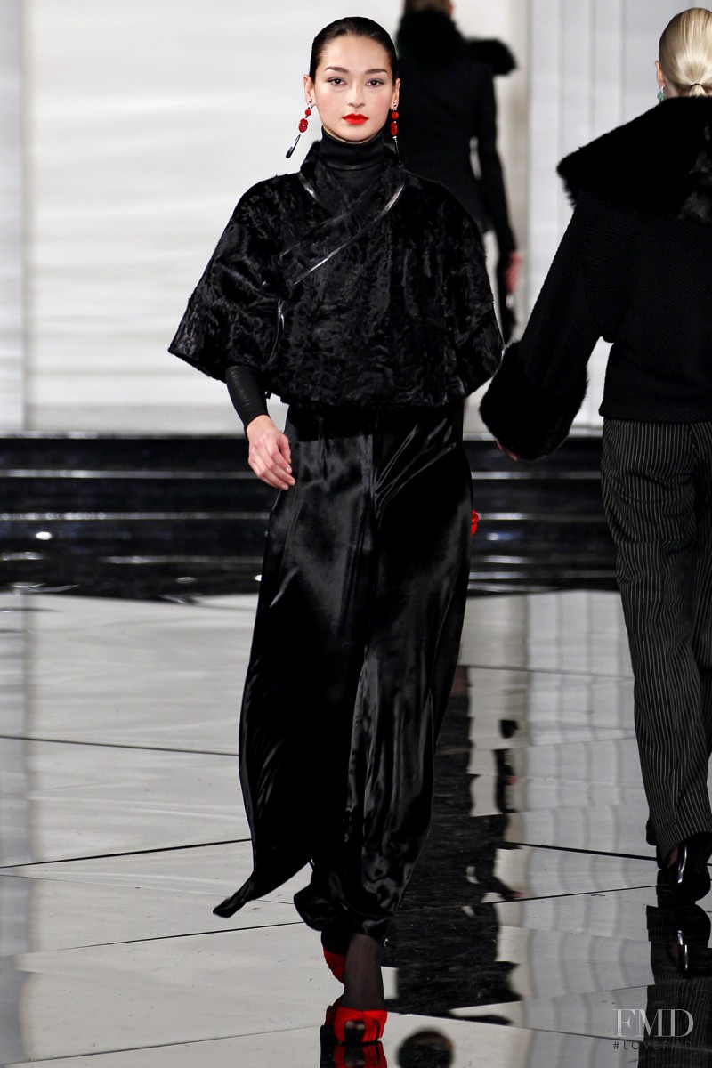 Bruna Tenório featured in  the Ralph Lauren Collection fashion show for Autumn/Winter 2011