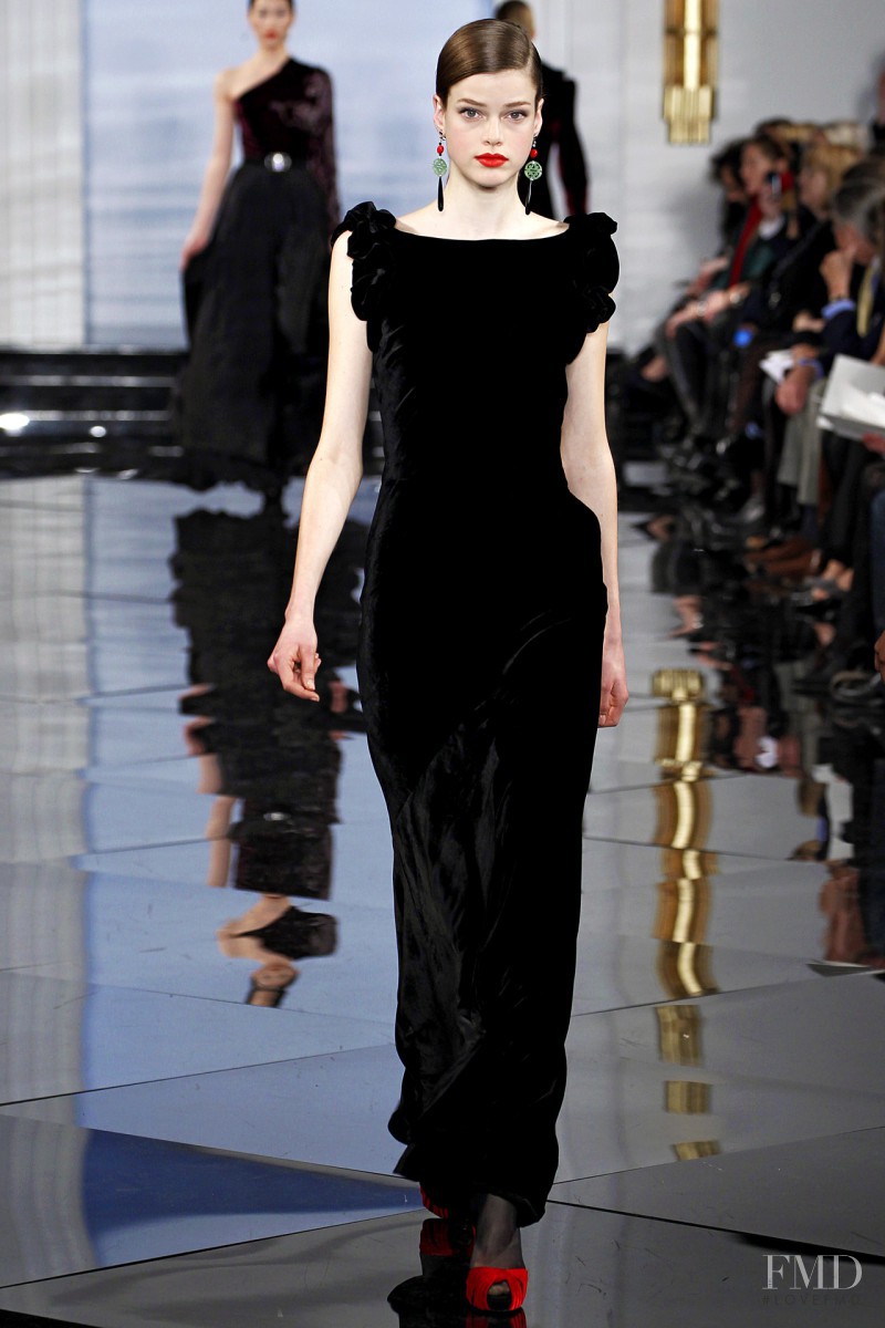 Julia Saner featured in  the Ralph Lauren Collection fashion show for Autumn/Winter 2011