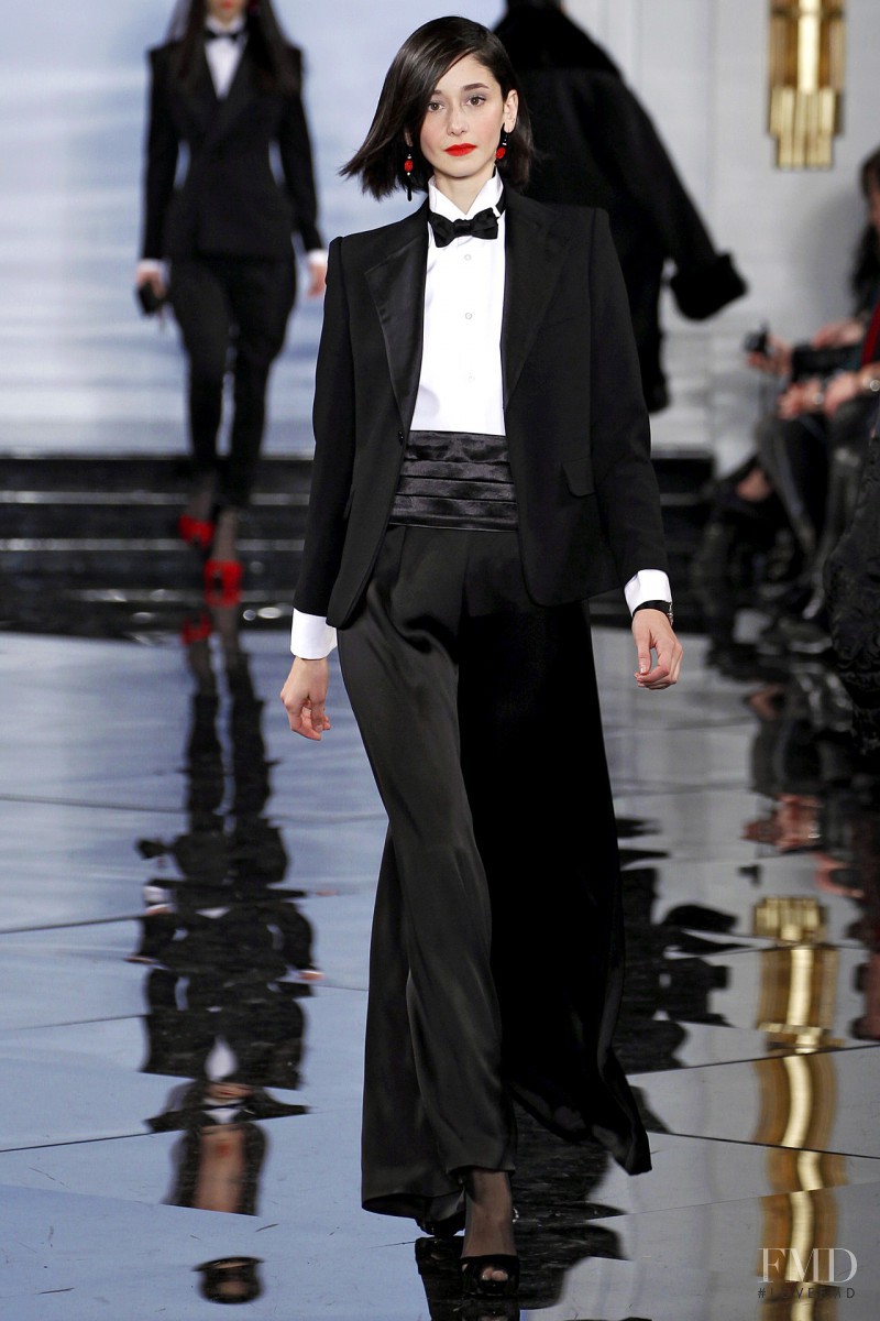 Cecilia Méndez featured in  the Ralph Lauren Collection fashion show for Autumn/Winter 2011