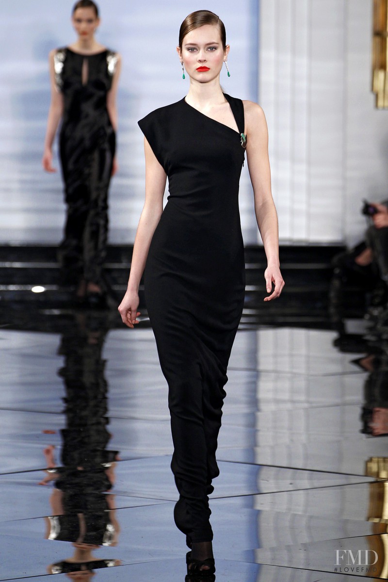 Monika Jagaciak featured in  the Ralph Lauren Collection fashion show for Autumn/Winter 2011