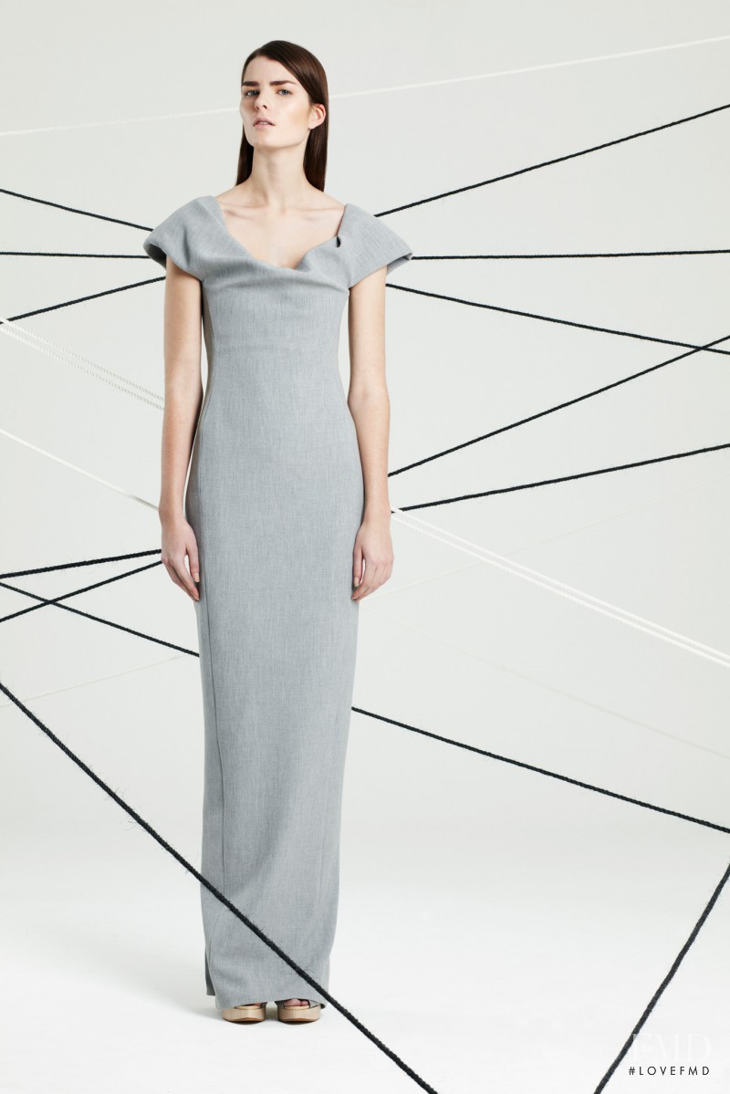 Gaby Loader featured in  the Hussein Chalayan fashion show for Pre-Fall 2014