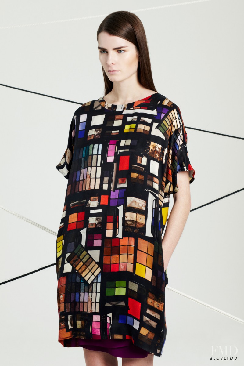 Gaby Loader featured in  the Hussein Chalayan fashion show for Pre-Fall 2014