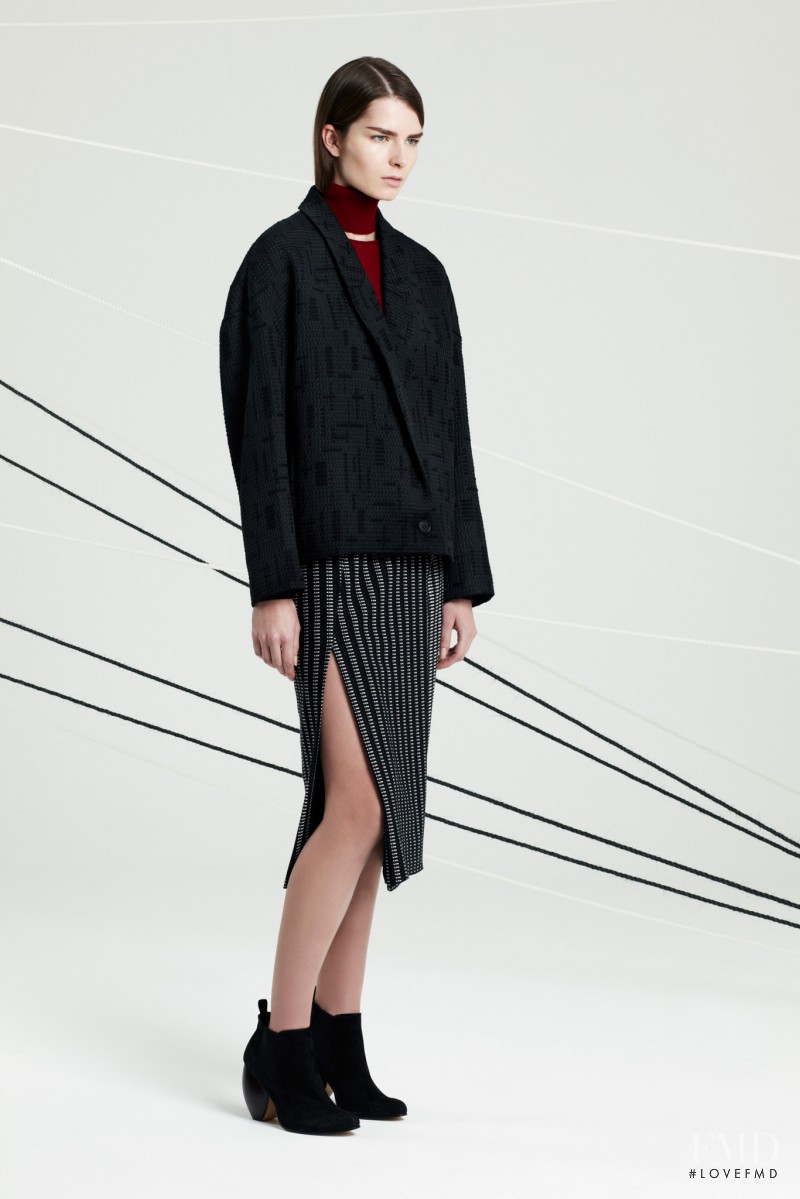 Gaby Loader featured in  the Hussein Chalayan fashion show for Pre-Fall 2014