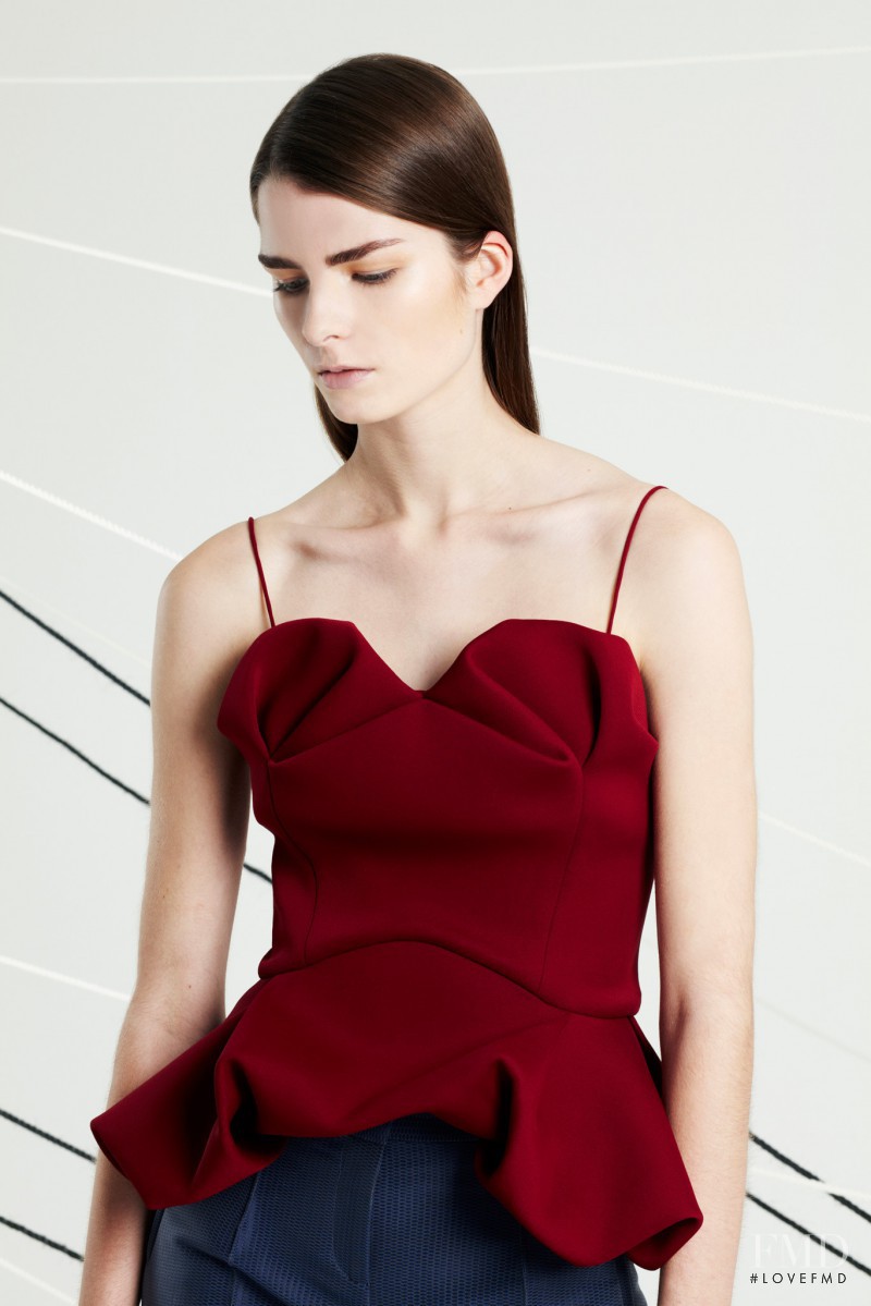 Gaby Loader featured in  the Hussein Chalayan fashion show for Pre-Fall 2014