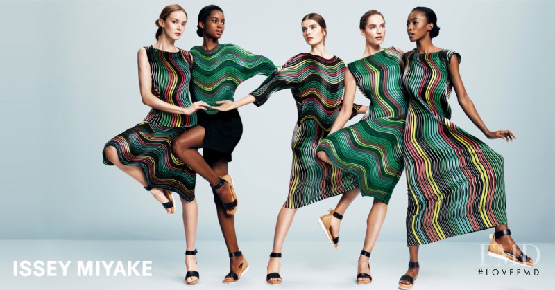 Gaby Loader featured in  the Issey Miyake advertisement for Spring/Summer 2016