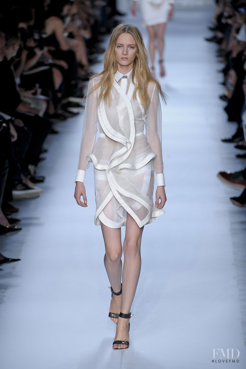 Daria Strokous featured in  the Givenchy fashion show for Spring/Summer 2012