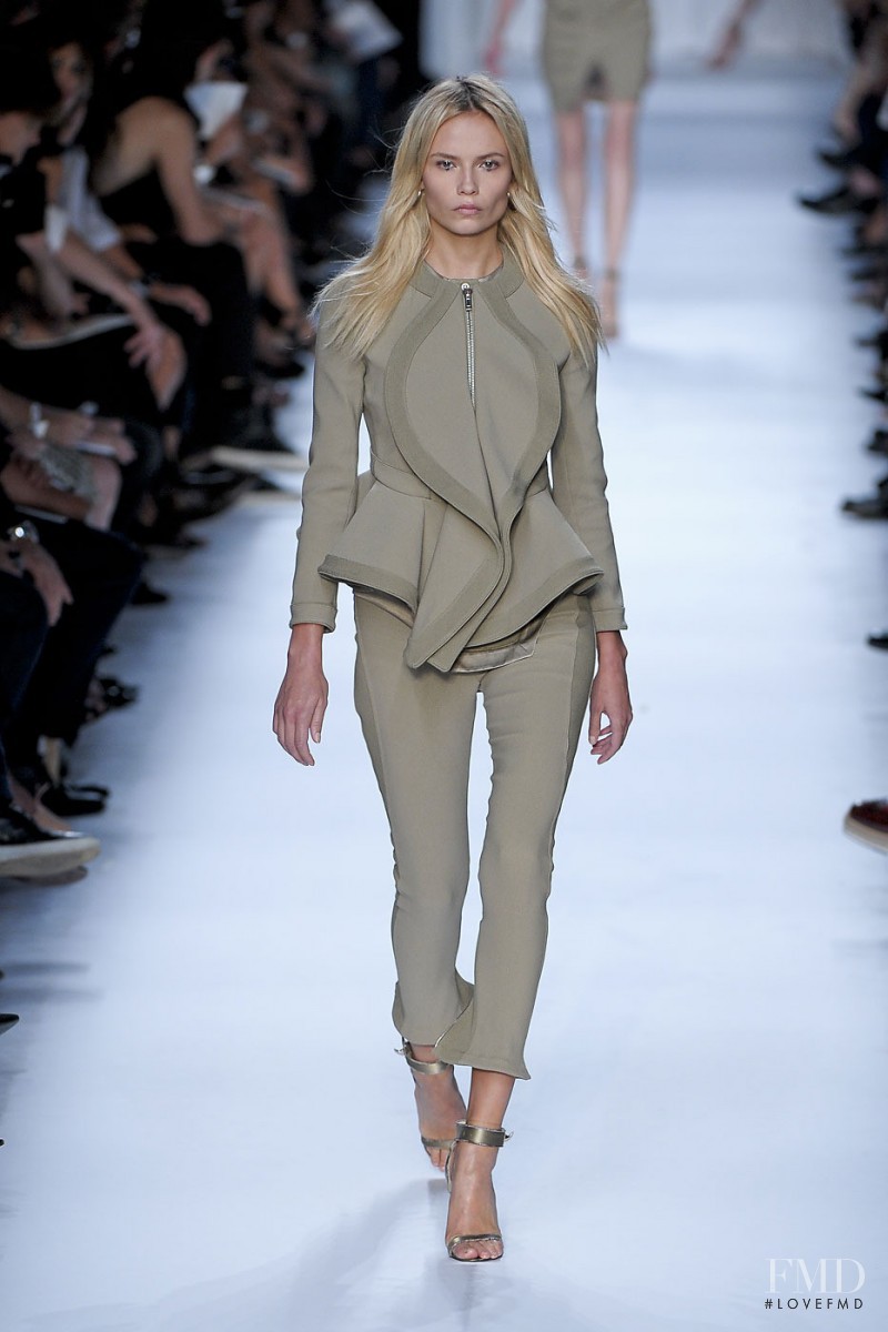 Natasha Poly featured in  the Givenchy fashion show for Spring/Summer 2012
