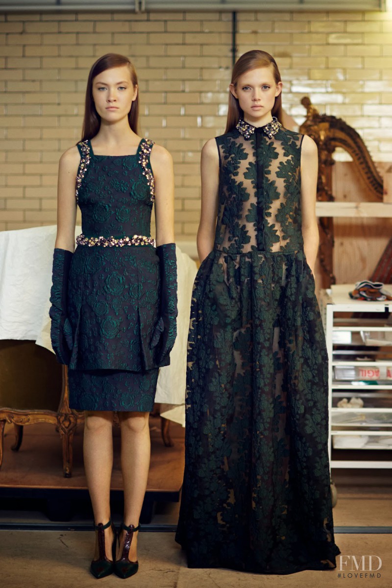Holly Rose Emery featured in  the Erdem fashion show for Pre-Fall 2014