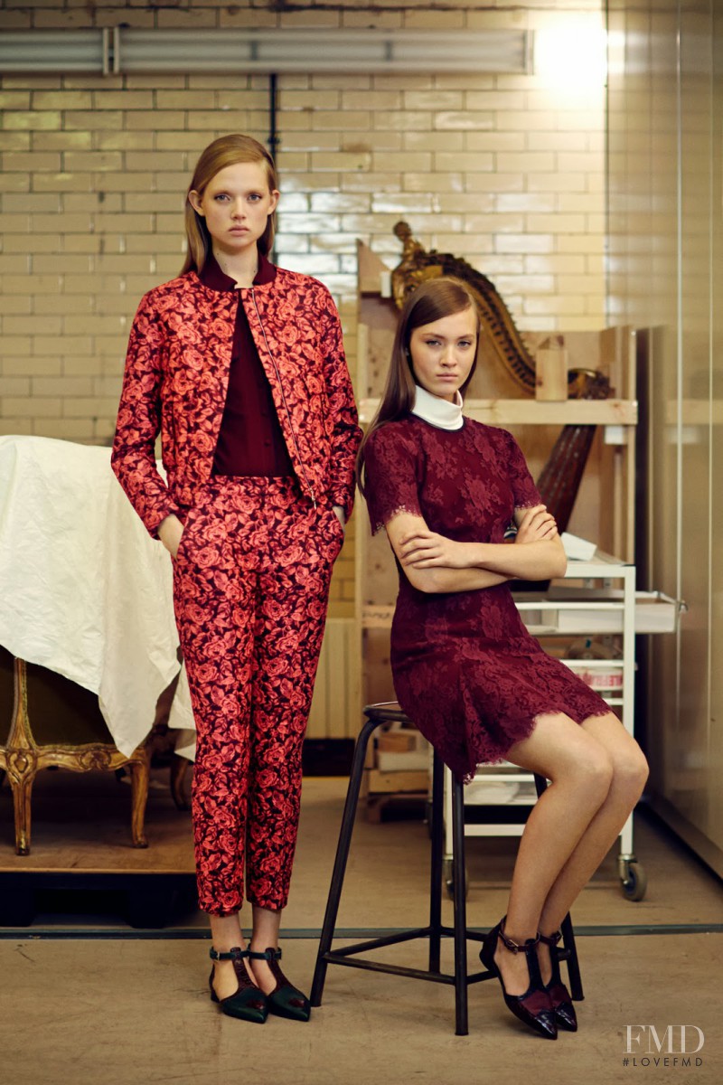 Holly Rose Emery featured in  the Erdem fashion show for Pre-Fall 2014