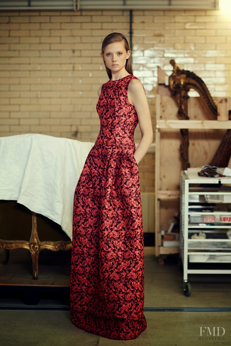 Holly Rose Emery featured in  the Erdem fashion show for Pre-Fall 2014