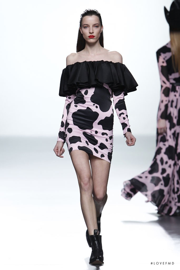 Anna-Maria Nemetz featured in  the Maria Escote fashion show for Autumn/Winter 2014