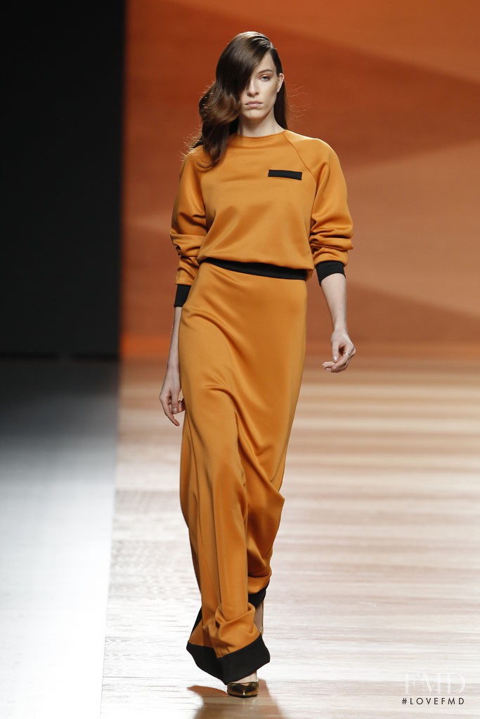 Anna-Maria Nemetz featured in  the Juanjo Oliva fashion show for Autumn/Winter 2014